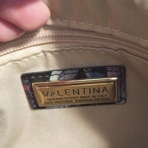 Valentina leather bag floral design